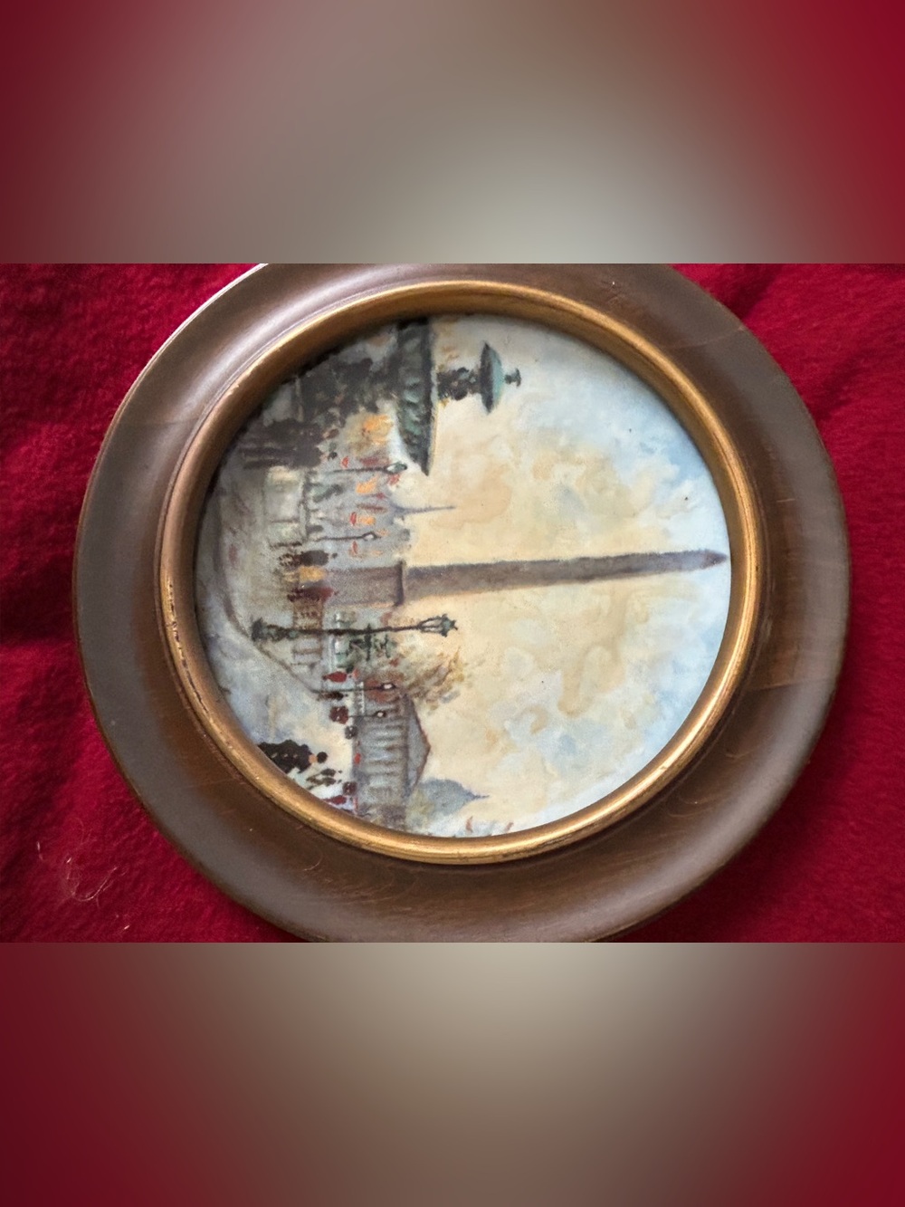 La place la Concorde porcelain plate